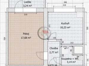 Prodej bytu 1+1, Velké Meziříčí, Bezručova, 31 m2