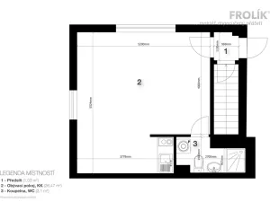 Pronájem bytu 1+kk, Praha - Nebušice, Na závěji, 30 m2