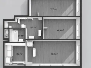 Prodej bytu 3+1, Opava - Kateřinky, Holasická, 78 m2