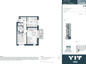 Prodej bytu 3+kk, Kladno, Unhošťská, 61 m2