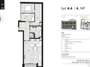 Prodej bytu 3+kk, Brno - Staré Brno, Anenská, 105 m2