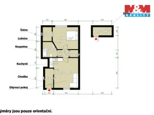 Pronájem bytu 2+kk, Starý Plzenec, Radyňská, 55 m2