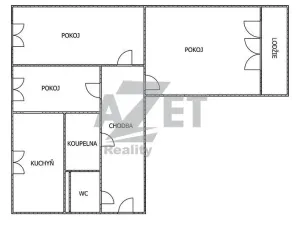 Prodej bytu 3+1, Karviná - Mizerov, Kpt. Jaroše, 64 m2