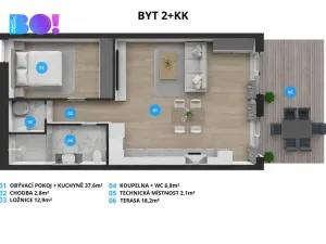 Prodej apartmánu, Soběšovice, 82 m2