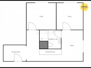 Prodej bytu 2+1, Vsetín, Jiráskova, 46 m2