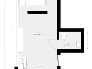 Pronájem bytu 1+kk, Brno - Žebětín, Hostislavova, 22 m2