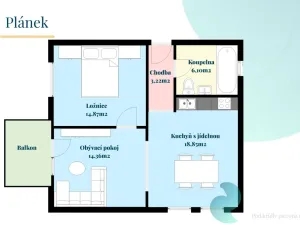 Prodej bytu 2+1, České Budějovice, Hálkova, 53 m2