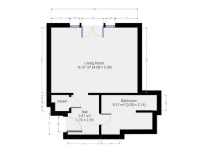 Pronájem bytu 1+kk, Praha - Střešovice, Na Hubálce, 24 m2