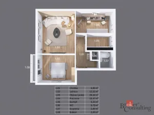 Prodej bytu 3+1, Zvoleněves, 71 m2