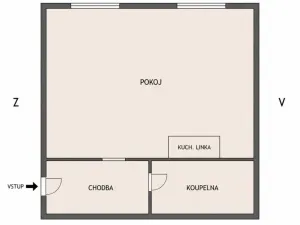 Pronájem bytu 1+kk, Praha - Vinohrady, Francouzská, 28 m2