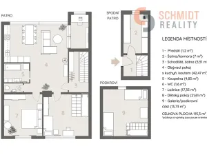 Prodej bytu 4+kk, Brno, Padělíky, 115 m2