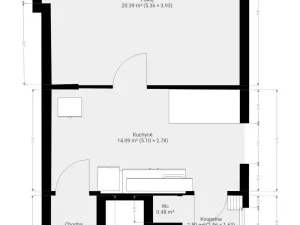 Pronájem bytu 1+1, Brno, Schovaná, 41 m2