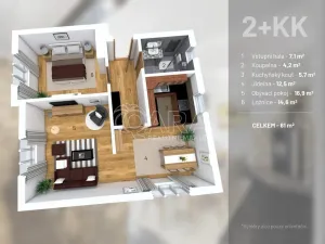 Prodej bytu 2+kk, Říčany - Radošovice, nám. Československé armády, 85 m2