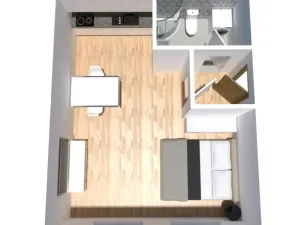 Prodej bytu 1+kk, Ostrava - Přívoz, Palackého, 33 m2