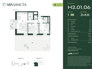 Prodej bytu 3+kk, Praha - Vinoř, Mladoboleslavská, 69 m2