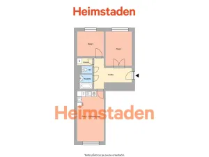 Pronájem bytu 3+kk, Havířov - Město, Bieblova, 54 m2