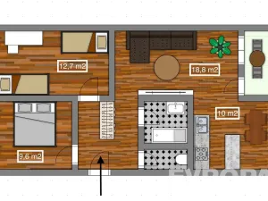 Prodej bytu 3+1, Praha, Kurkova, 69 m2