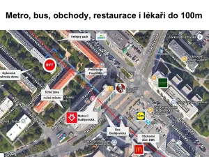 Pronájem bytu 2+kk, Praha, Humpolecká, 43 m2