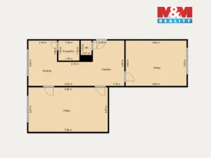 Pronájem bytu 2+1, Karlovy Vary - Rybáře, Mládežnická, 60 m2