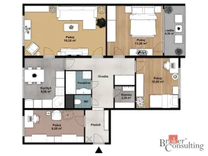 Prodej bytu 4+1, Planá, Bohušova, 96 m2