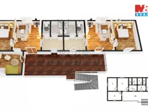Pronájem bytu 2+kk, Lázně Bohdaneč, Škroupova, 45 m2