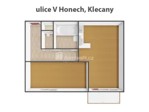 Pronájem bytu 2+kk, Klecany, V Honech, 47 m2