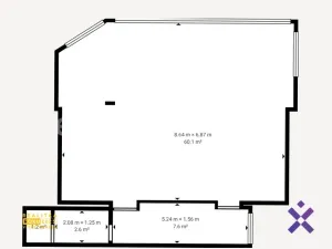 Pronájem obchodního prostoru, Zlín, Vodní, 75 m2