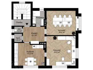 Pronájem bytu 2+1, Praha - Hodkovičky, K dubinám, 80 m2