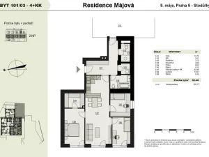 Prodej bytu 4+kk, Praha - Stodůlky, 5. máje, 97 m2