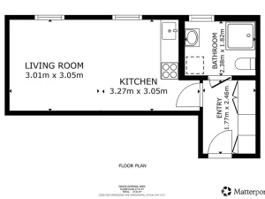 Pronájem bytu 1+kk, Praha - Nusle, Mnatova, 26 m2