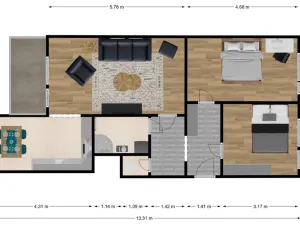 Pronájem bytu 3+kk, Praha - Kobylisy, Kaňkovského, 68 m2