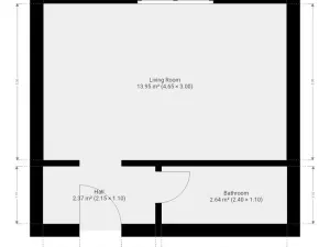 Pronájem bytu 1+kk, Říčany - Radošovice, Říčanská, 20 m2