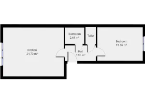 Pronájem bytu 2+kk, Praha - Prosek, Nad Krocínkou, 53 m2