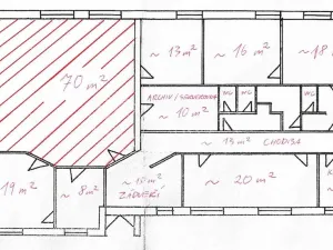 Pronájem kanceláře, Libiš, Školní, 201 m2