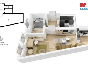 Prodej bytu 2+kk, Zeleneč, Čsl. armády, 45 m2