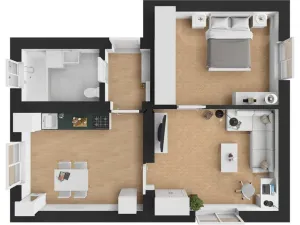 Prodej bytu 2+1, Praha - Krč, Bystřická, 50 m2