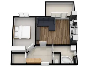 Pronájem bytu 2+kk, Klecany, V Honech, 52 m2