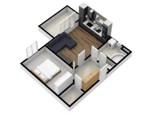 Pronájem bytu 2+kk, Klecany, V Honech, 52 m2