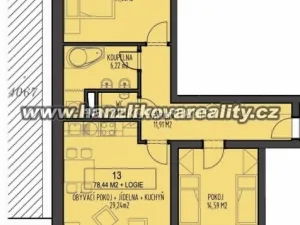 Pronájem bytu 3+kk, České Budějovice - České Budějovice 3, B. Smetany, 78 m2