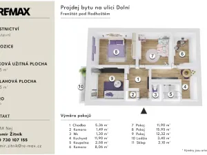 Prodej bytu 4+1, Frenštát pod Radhoštěm, Dolní, 73 m2