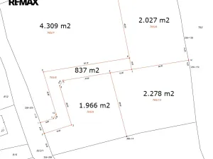 Prodej zahrady, Lazsko, 2278 m2