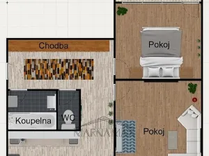 Prodej bytu 2+1, Kadaň, Bystřická, 59 m2