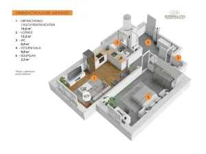 Prodej bytu 2+kk, Praha - Žižkov, Buchovcova, 46 m2