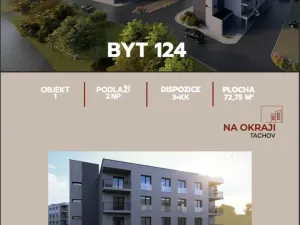 Prodej bytu 3+kk, Tachov, Sokolovská, 72 m2
