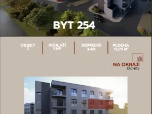 Prodej bytu 3+kk, Tachov, Sokolovská, 72 m2