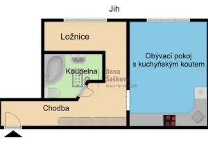 Pronájem bytu 1+1, Jindřichův Hradec - Jindřichův Hradec III, sídliště Vajgar, 42 m2