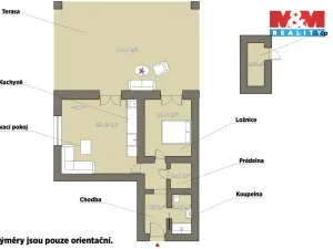 Pronájem bytu 2+kk, Plzeň, Pecháčkova, 56 m2