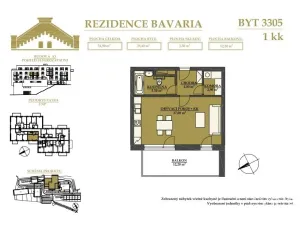 Pronájem bytu 1+kk, Brno, Kleštínek, 40 m2