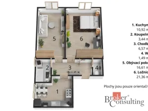 Prodej bytu 2+1, Svitavy - Město, náměstí Míru, 62 m2