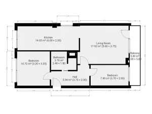 Pronájem bytu 3+kk, Praha - Braník, Jílovská, 61 m2
